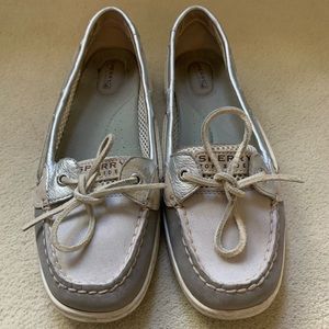 Sperry Topsider Angelfish Grey Open Mesh Shoes